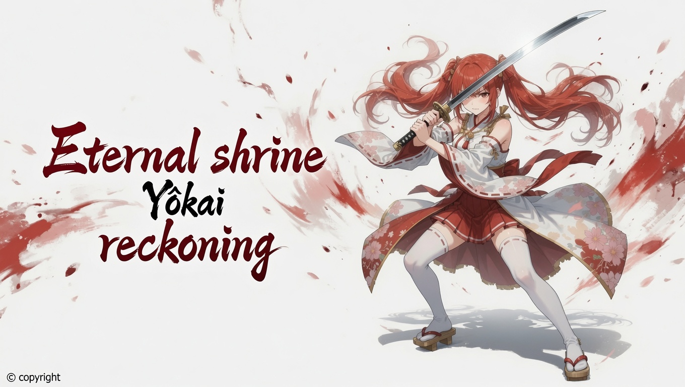 Eternal Shrine: Yôkai Reckoning key art — blade-dancer